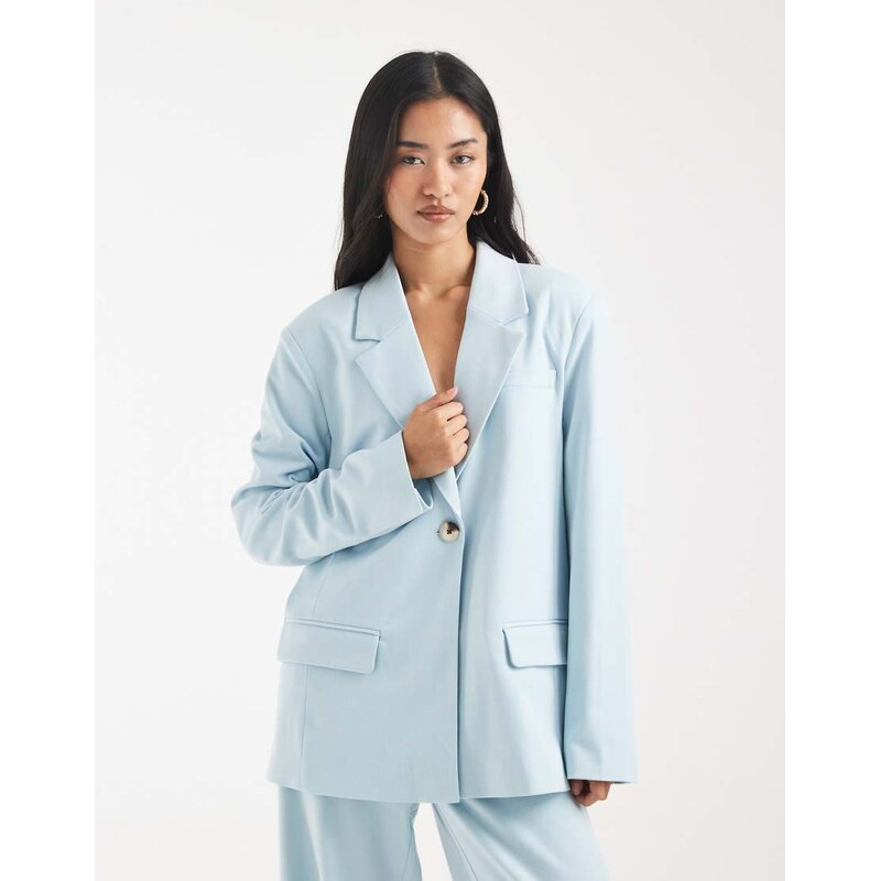 Object oversized tailored blazer co-ord in skylight-Blue 115520208