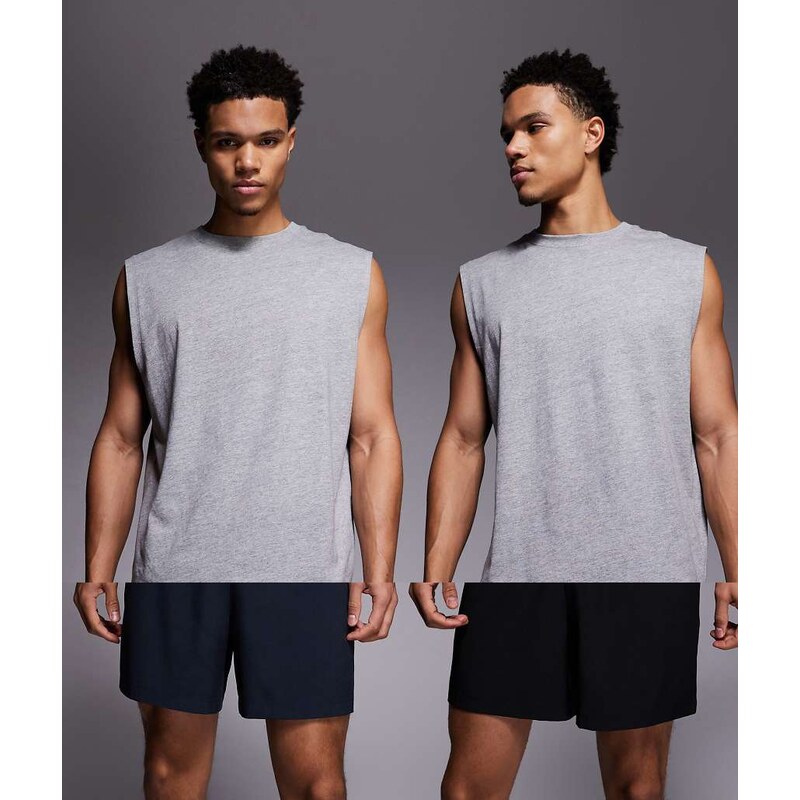 4505 Icon 5 inch quick dry training shorts with zip pockets 2 pack in 115515800
