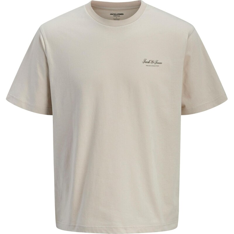 Jack & Jones Junior Tričko JJEARCHIVE starobéžová / antracitová