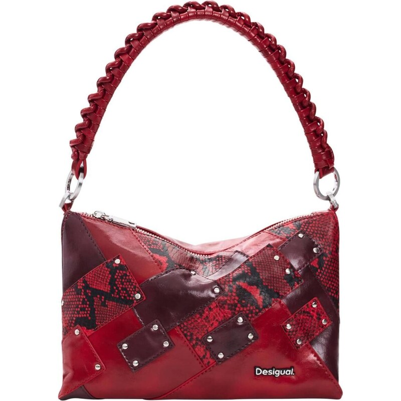 Desigual Taška přes rameno červená / burgundská červeň / černá
