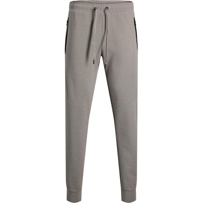 JACK & JONES Kalhoty JPSTWill JJFusion šedá / černá
