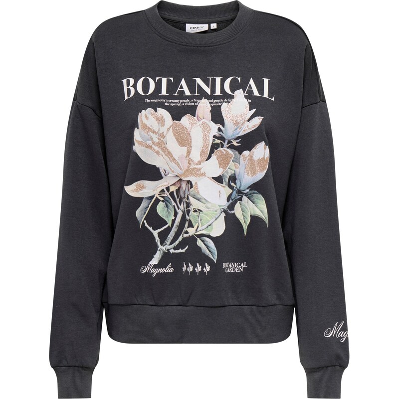 ONLY Mikina ONLFleur zlatá / čedičová šedá / světle zelená / bílá 112552685
