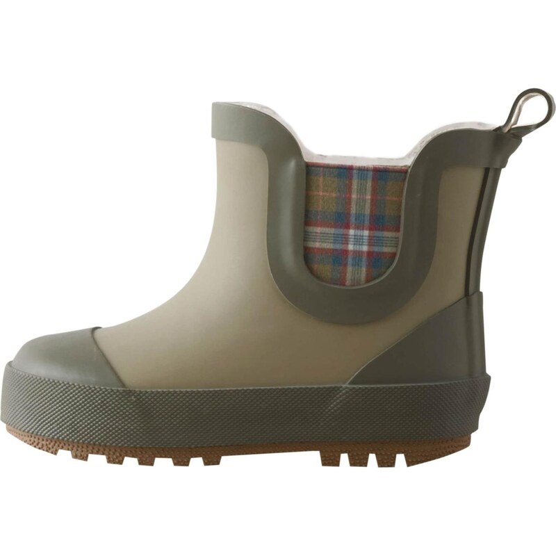 Next Gumové holínky khaki / olivová / červená / bílá