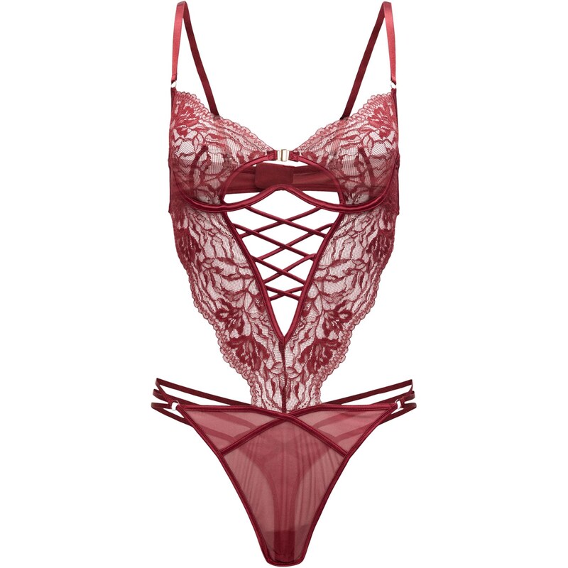 Hunkemöller Body Greta červená
