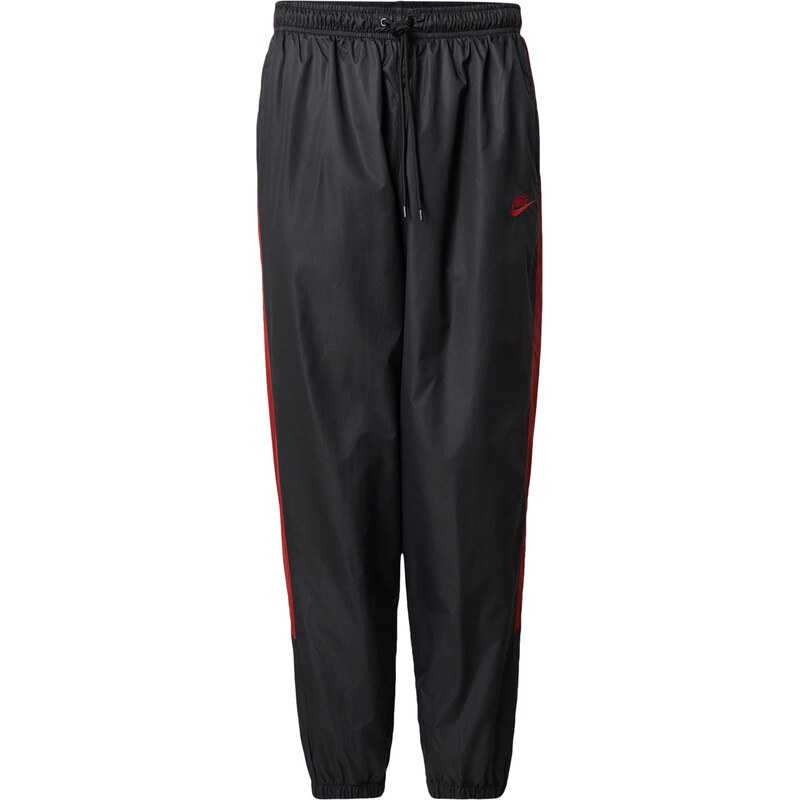 Nike Sportswear Kalhoty červená / černá