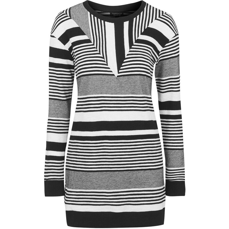 Topshop Cutabout Stripe Tunic Dress