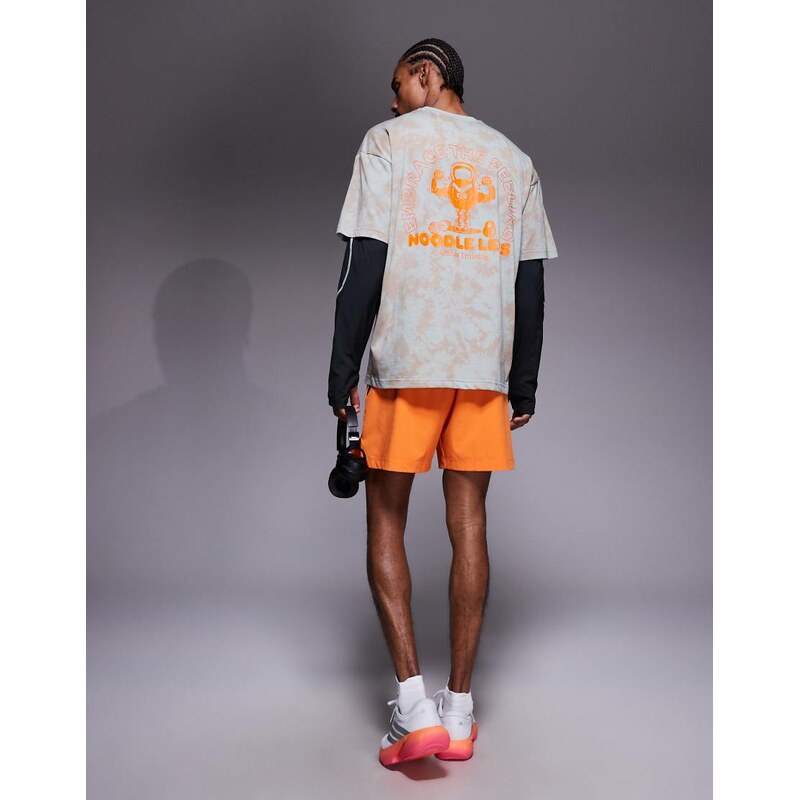 adidas performance adidas Training t-shirt with noodle legs back