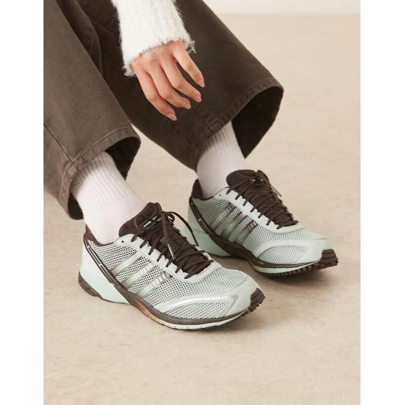 adidas Originals adidas Adios OG trainers in brown and green 115718769