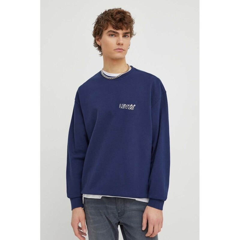 Levis mikina pánská s bavlnou RELAXD GRAPHIC CREW