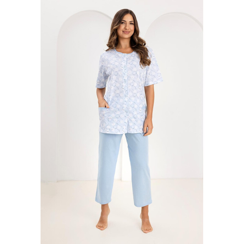 Pyžamo Regina 738 cr/r M-XL W26 dámské rozepínací