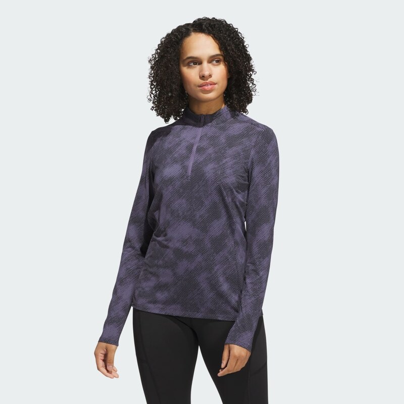Adidas Ultimate365 Printed Quarter-Zip Mock Neck Top 113357600