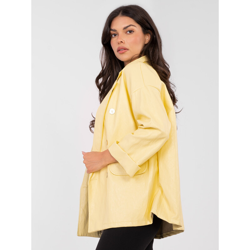 RUE PARIS Žlutý oversize blazer