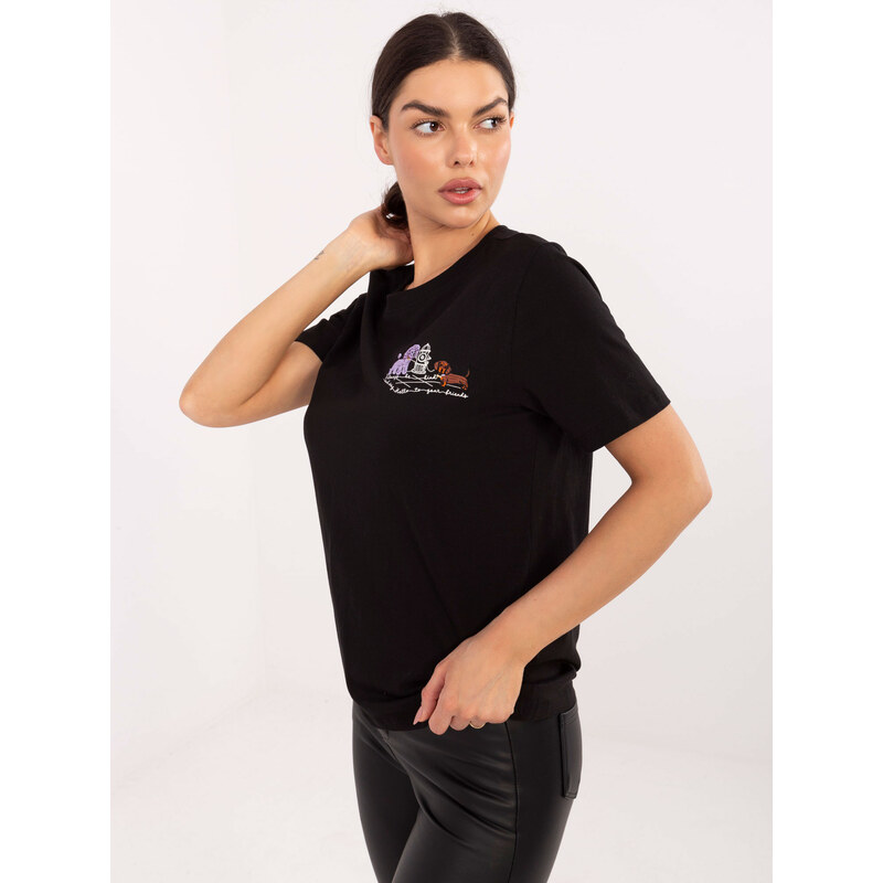 T shirt model 21821406 czarny - FPrice