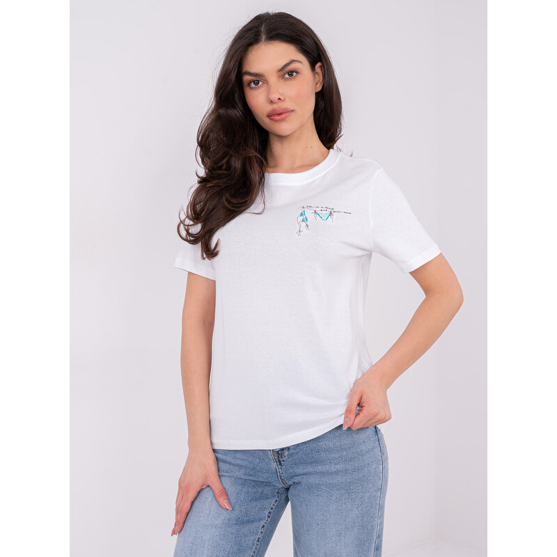 FPrice Tričko D12022M02844A bílé