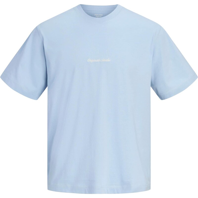 JACK & JONES Tričko JORNorrebro světlemodrá / bílá