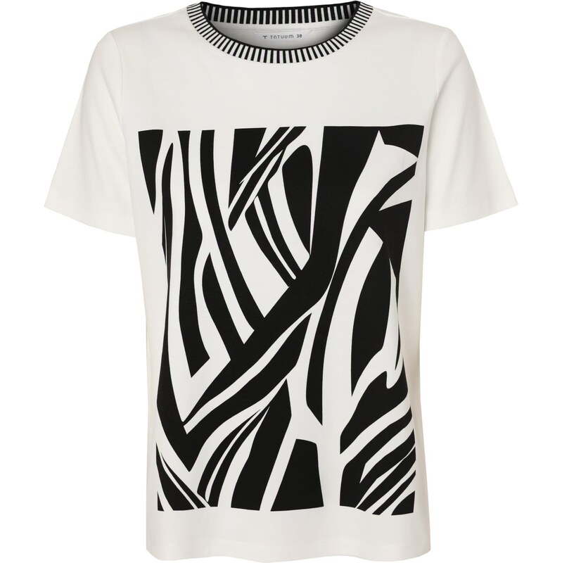 TATUUM Tričko TONO černá / offwhite