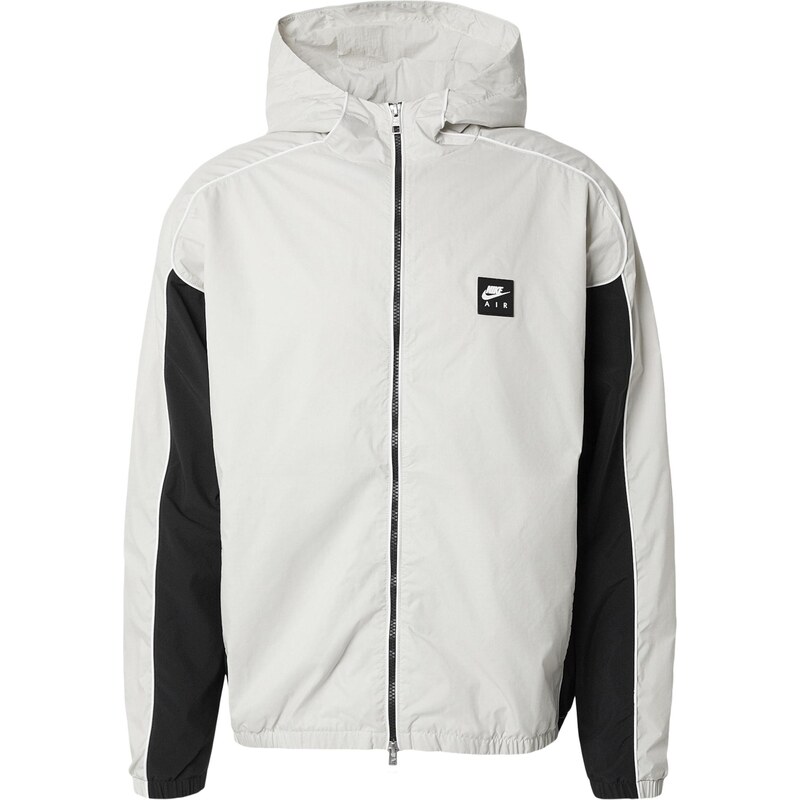 Nike Sportswear Přechodná bunda 'AIR' světle šedá / černá