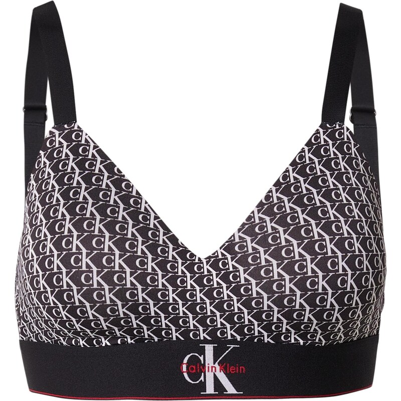 Calvin Klein Underwear Podprsenka černá / bílá