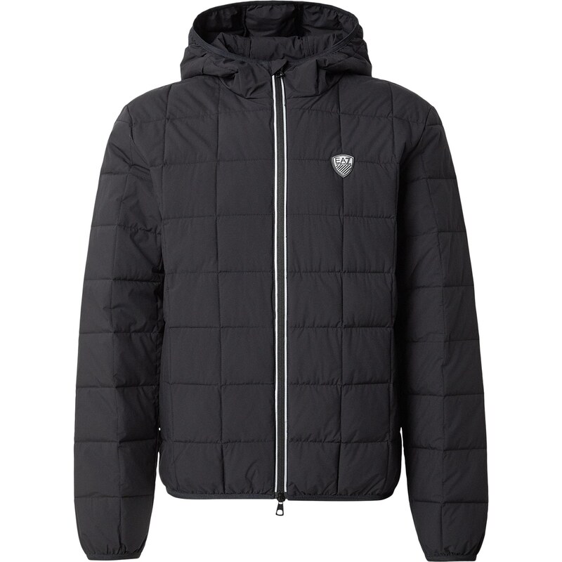 EA7 Emporio Armani Přechodná bunda černá / bílá