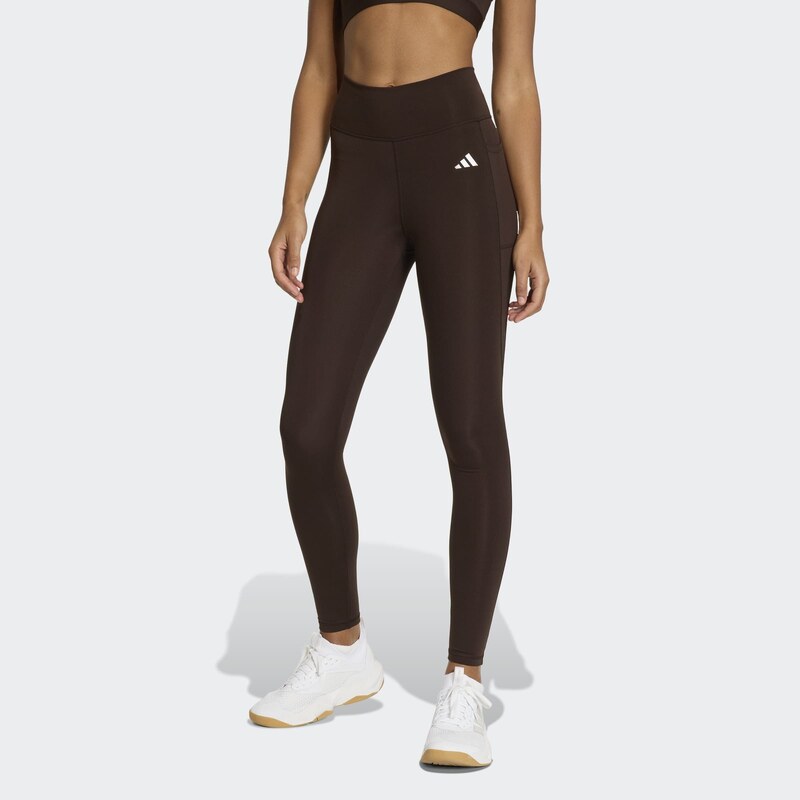 ADIDAS PERFORMANCE Sportovní kalhoty Opt Ess tmavě hnědá / bílá 112567512