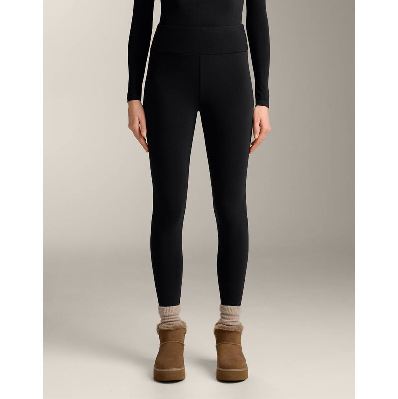 OYSHO Super-extra-warm seamless 70cm high-rise ankle-length leggings 112733240