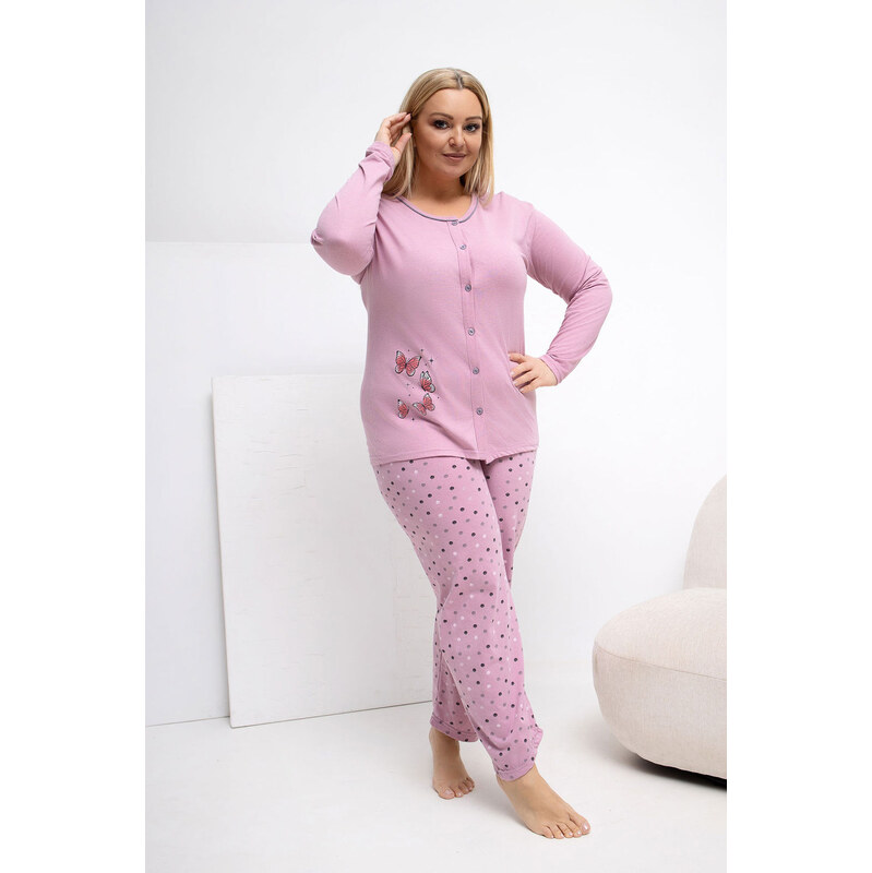 Pohodlná pyžama pro plnoštíhlé model 223304 Forever Pink 113458334