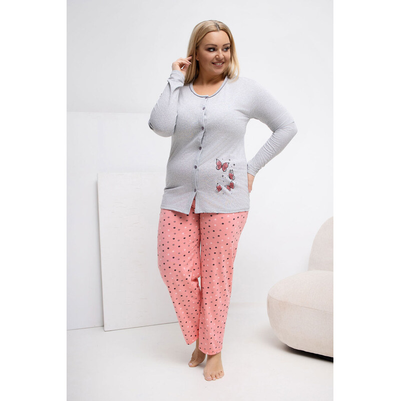 Pohodlná pyžama pro plnoštíhlé model 223305 Forever Pink 113458335