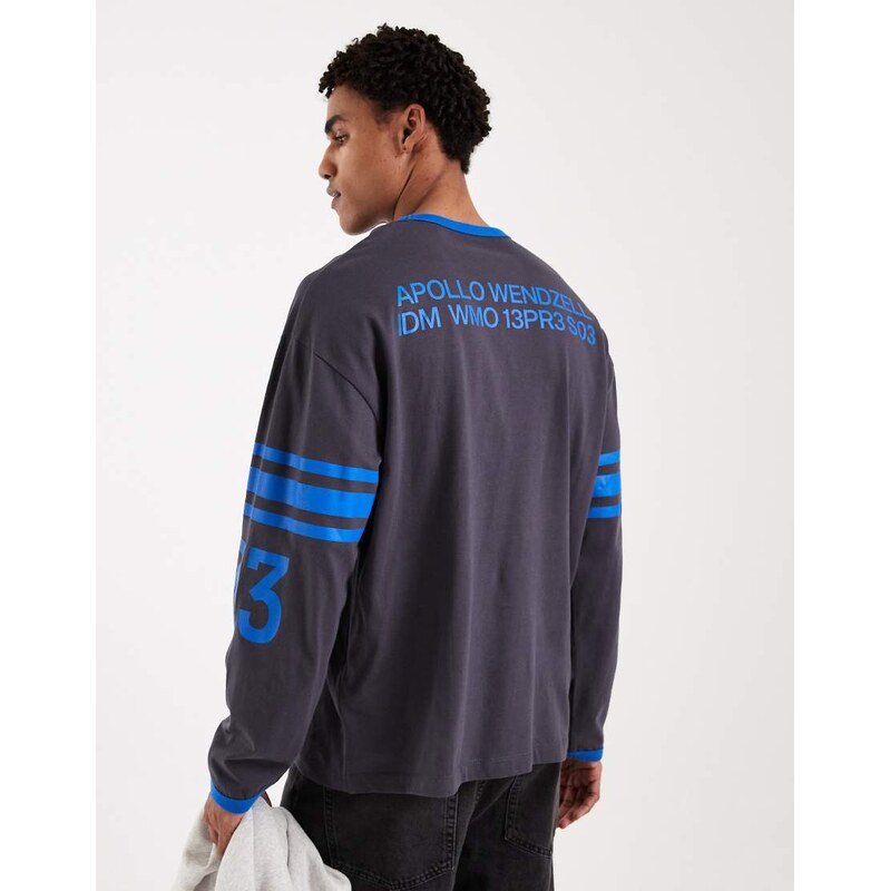 ASOS DESIGN oversized long sleeve t-shirt with print and
