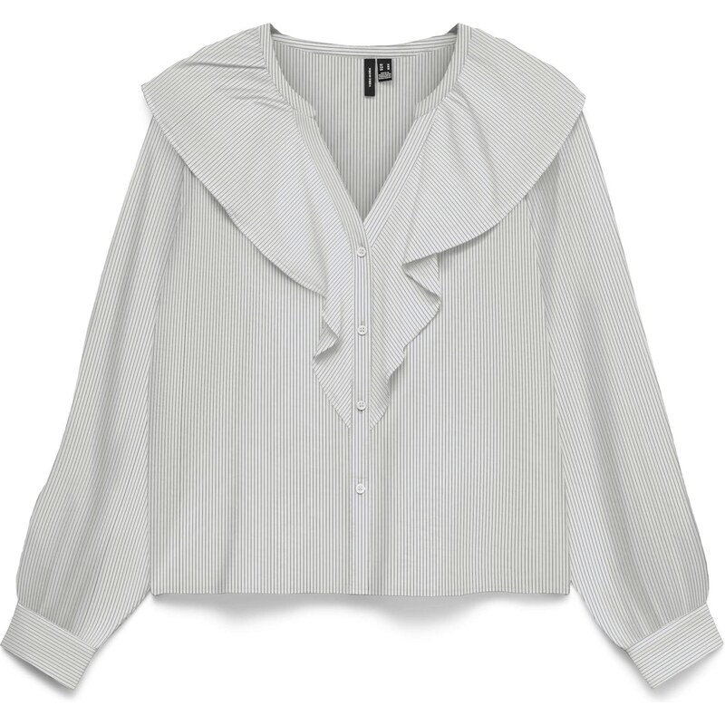 VERO MODA Halenka VMKAJA černá / bílá