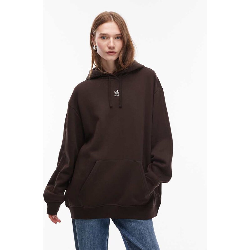adidas Originals essentials oversized hoodie in brown 113467122