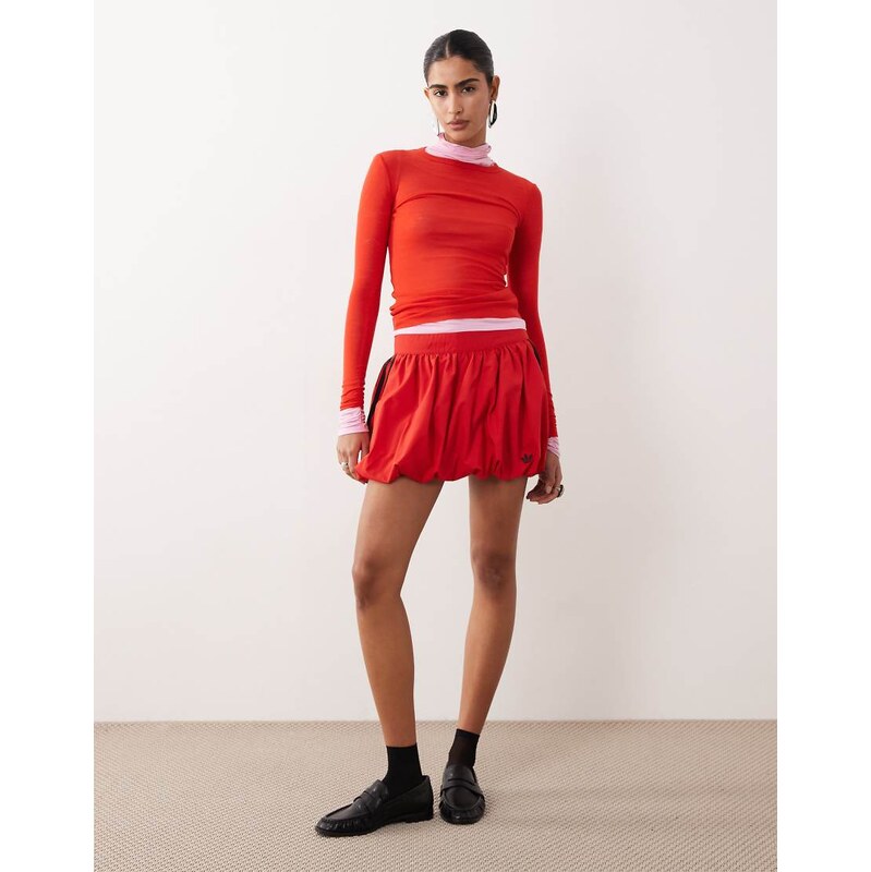 adidas Originals Balloon skirt in better scarlet-Red 115504710