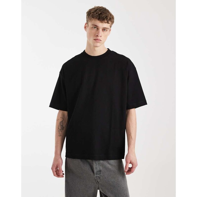 ASOS DESIGN super heavyweight oversized t-shirt in black