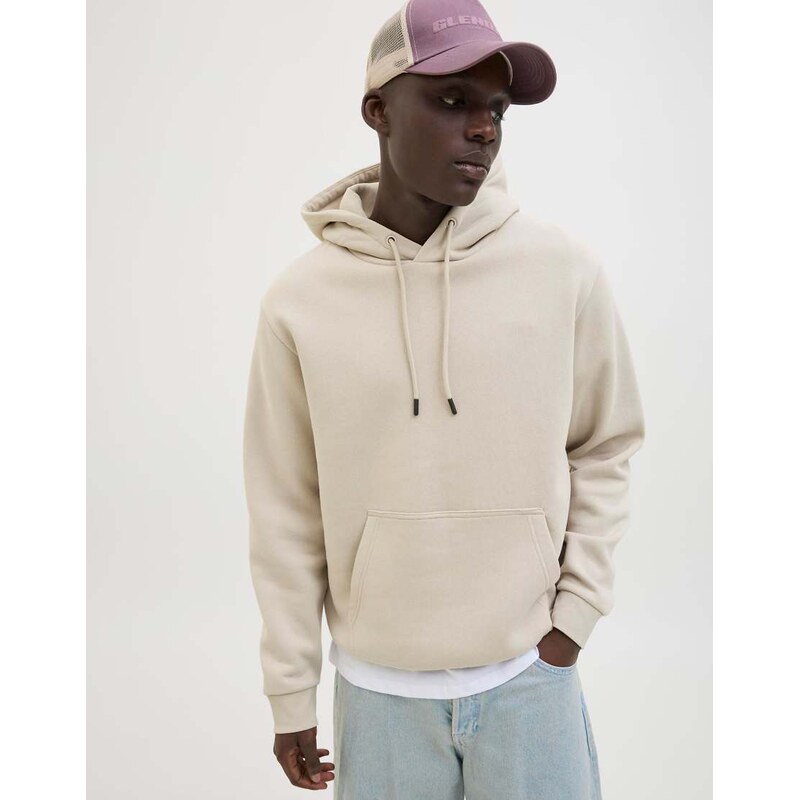 Jack & Jones Hoodie in moonbeam-Grey
