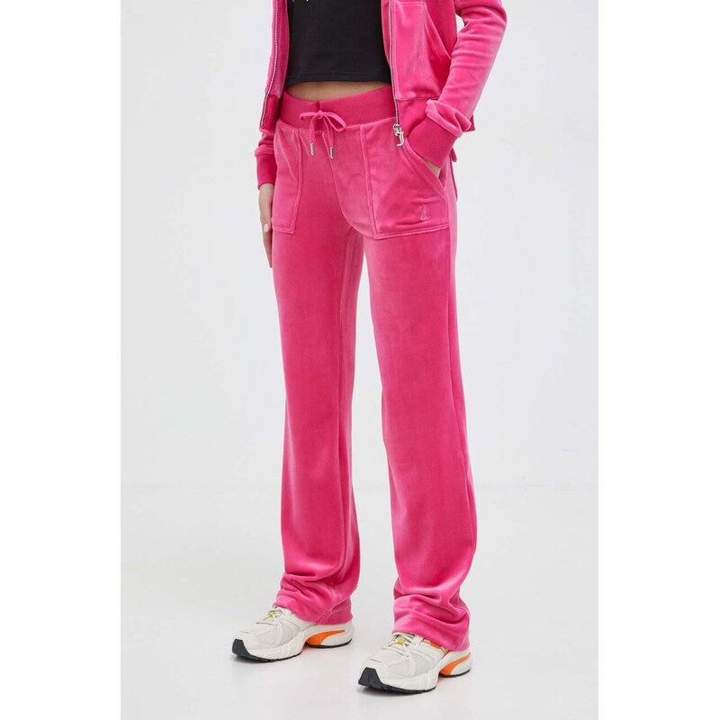 Juicy Couture Velurové teplákové kalhoty Juicy Couture