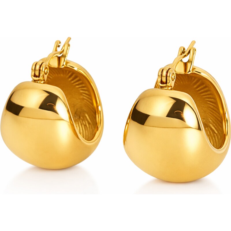 ELENYS Bold – pozlacené náušnice 18K žluté zlato 107473108