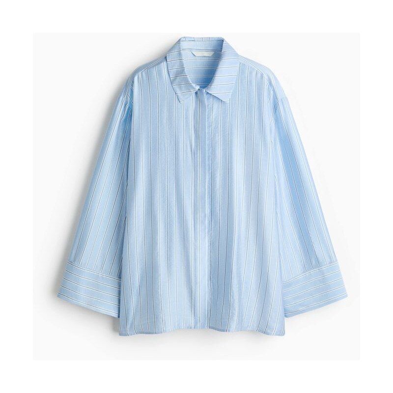 H&M - Oversized košile - modrá 112585040