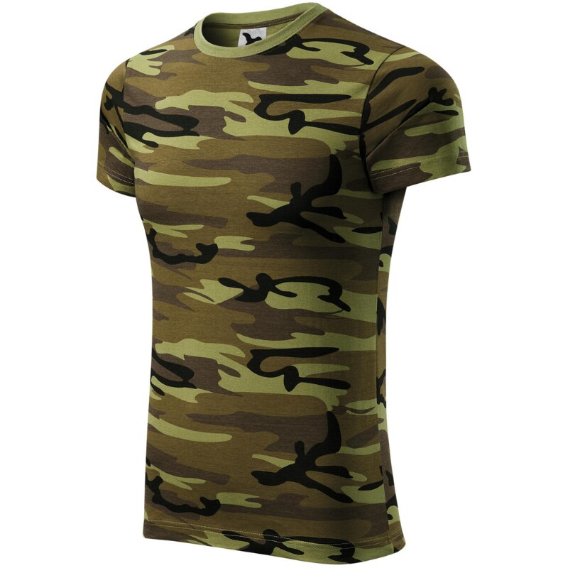 Malfini Camouflage Tričko unisex zelené