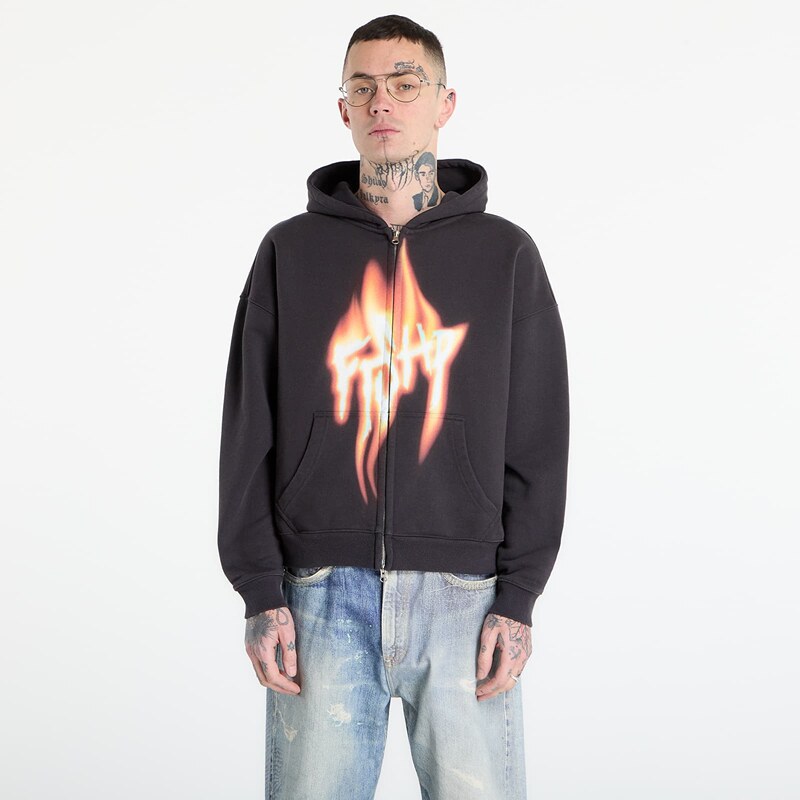 Mikina FTSHP Walking Art II. Zip Hoodie UNISEX Dark Grey L