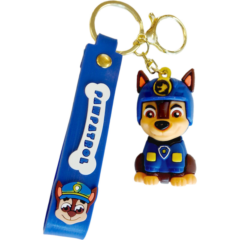 Bagito Dětská klíčenka Tlapková patrola Chase s poutkem a karabinou 112637413