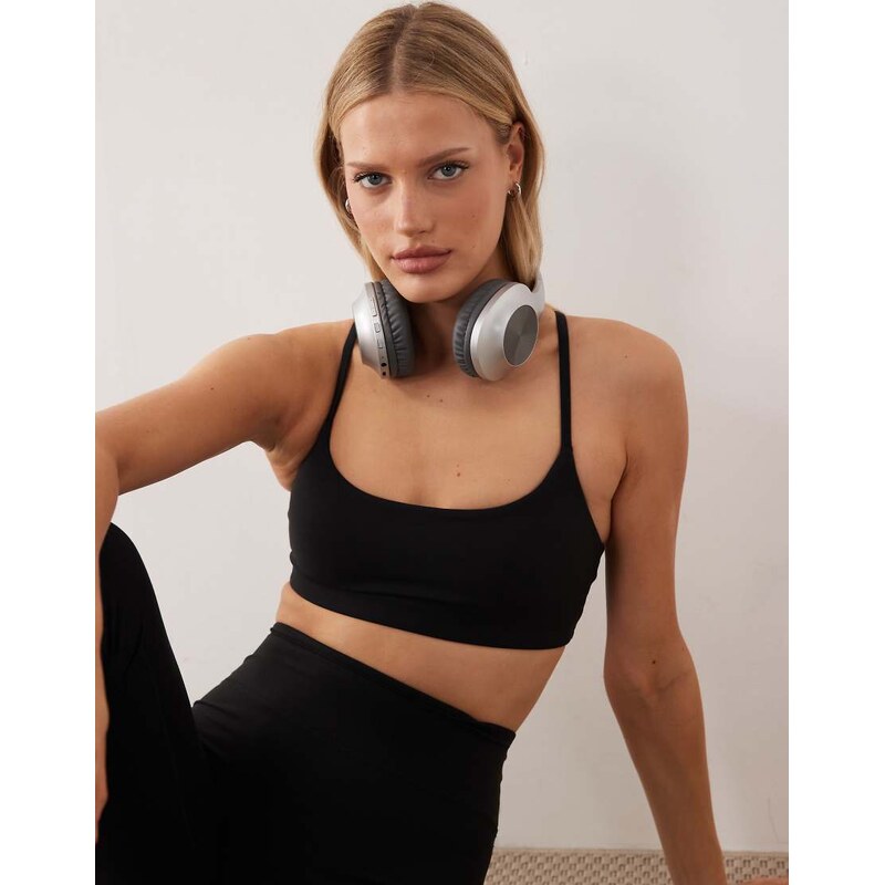 ARKET co-ord soft seamless sports bra in black