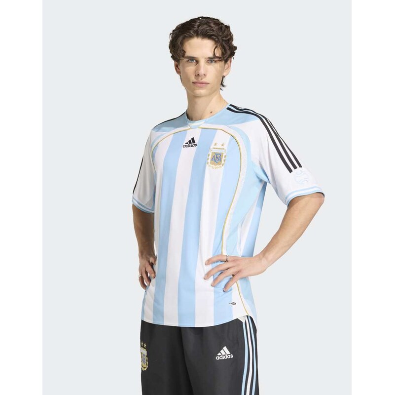 adidas performance Argentina home jersey 2006 in white and clear