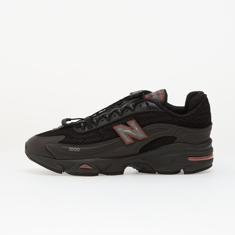 New Balance 1000 Black Metallic/ Red Rock