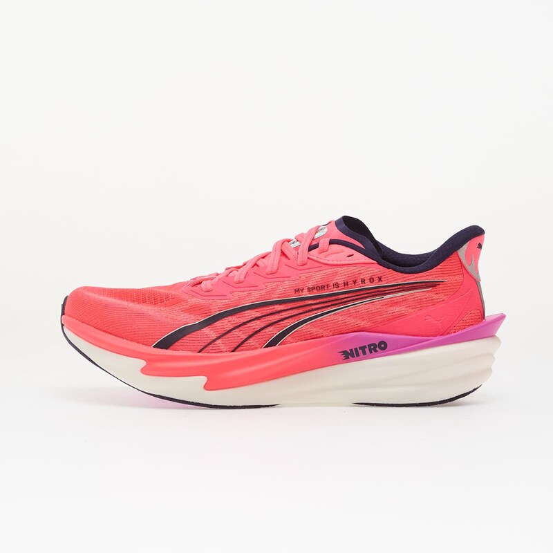 Puma x Hyrox Deviate NITRO 4 White/ Electric Orchid/ Pink