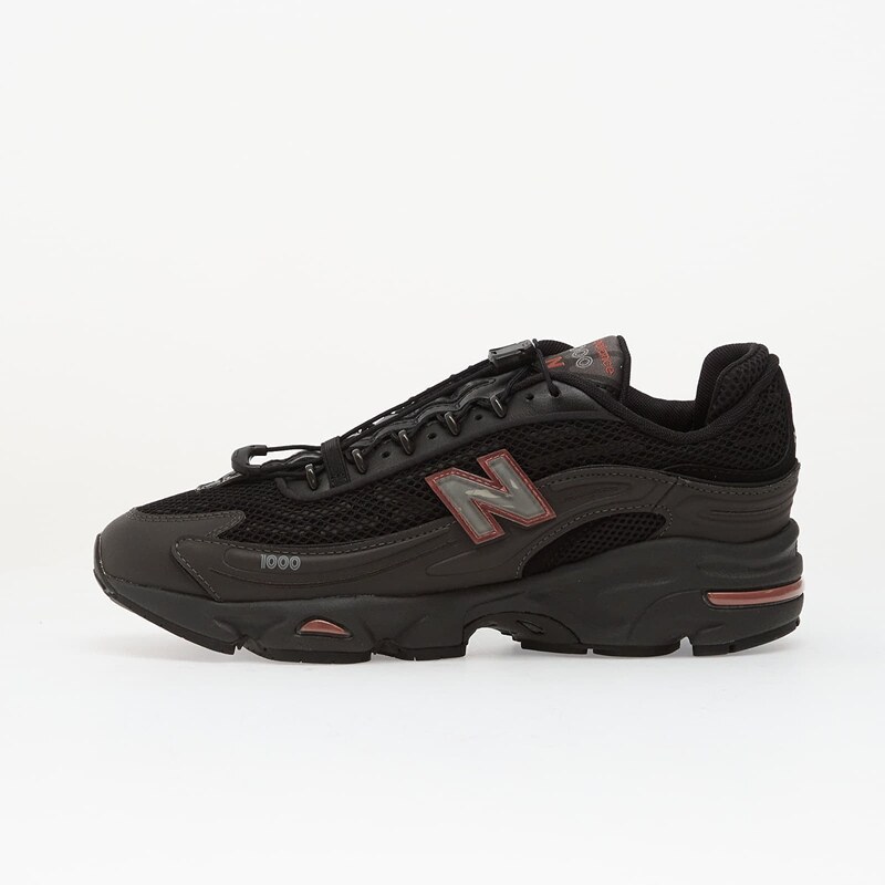 New Balance 1000 Black Metallic/ Red Rock
