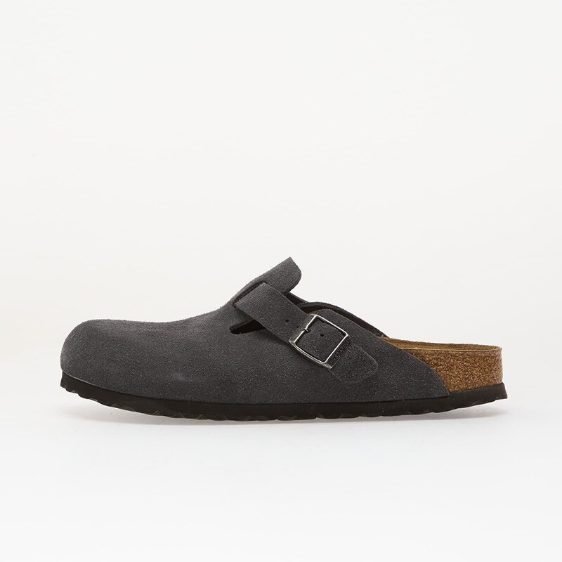 Birkenstock Boston Suede Leather Charcoal 36