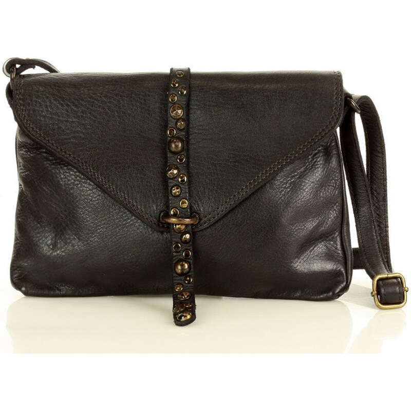 Dámská kožená crossbody kabelka Mazzini M150 černá 112638611