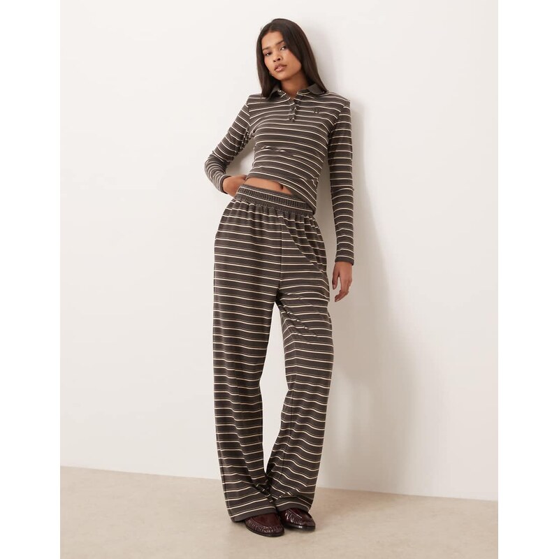 Wanderdoll Frankie premium heavyweight jersey wide leg trousers