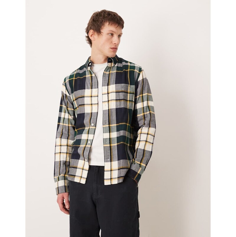 GANT Regular fit flannel checked shirt in Green