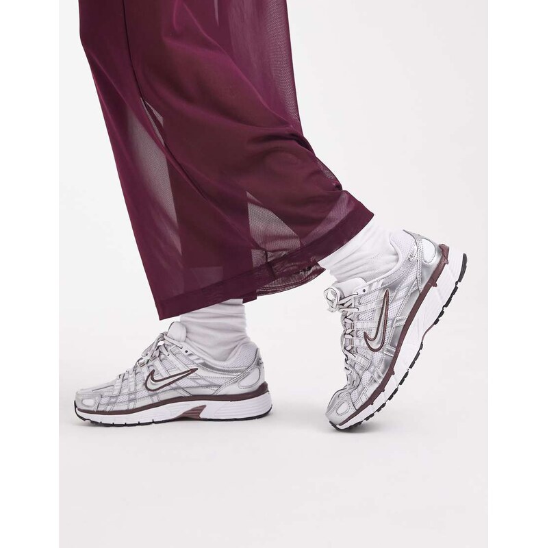 Nike P-6000 sneakers in white and purple 115723155
