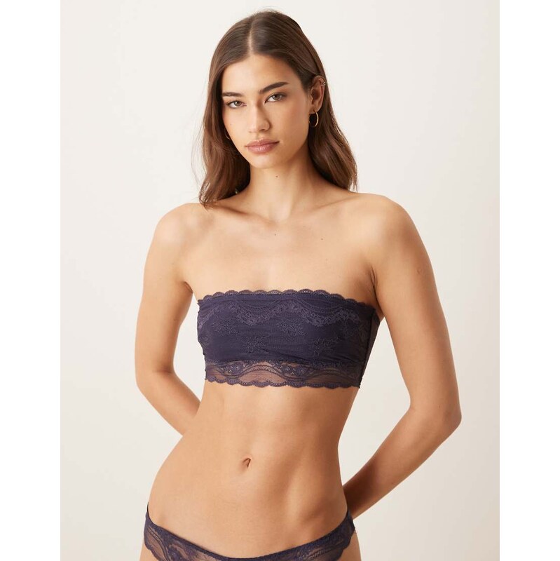 Free People spring fever bandeau bra in peacoat blue 112856588